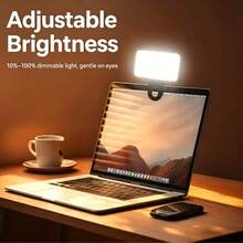1pc Mini Clip-On LED Selfie Fill Light, 3 Color Modes And Adjustable Brightness, Portable Lighting For Phone, Laptop, Camera, Suitable For Selfie, Video Call, Vlog, Set Available, Accessories Sold Separately - Multiple Styles - View 8
