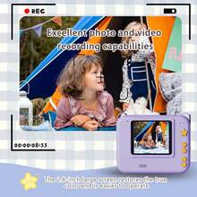 Instant Camera For Kids,Includes Three Rolls Of Printing Paper, USB Charger, And Features For Digital Photography, Video Recording, And Delayed Printing, Perfect For Thanksgiving, Christmas, And New Year Gifts. - Multicolor - View 5