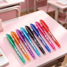 1/3/6pcs Multi-Color Erasable Neutral Pens Learning & Office Set, Back To School Essential Small Gift, School Stationery Supplies - Multicolor - View 5