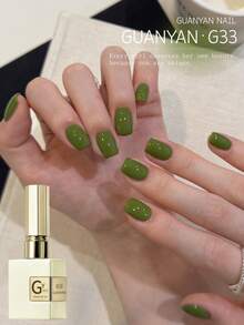 1pc 15ml Green Gel Nail Polish Semi-Permanent Soak Off UV LED Nail Salon DIY Gel - Green - View 5