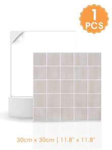 1/10/20pcs 3D Small Square Mosaic Self-Adhesive Wall Tile Stickers, 25-Grid Tile Decals, Self-Adhesive Wall Stickers For Kitchen And Bathroom - Wall Stickers - View 20