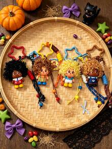 1pc Random Style Keychain, Colorful Cute Bag Pendant, Halloween Accessory, Suitable For Backpack Charm, Holiday Party And Daily Decoration - Multicolor - View 2