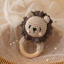 Handmade Crochet Rattle, Baby Interactive Crochet Toy, Built-In Bell, 3D Cute Design, Rich Details, Attract Baby's Attention, Develop Baby's Hearing, Baby Shower Gift, New Mom Gift, Christmas Gift, Easter Gift, Newborn Commemorative Gift - Multicolor - View 5