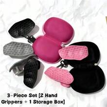 3-Piece Grip Strength Trainer Set - Includes 2 Non-Slip Pads And Zipper Storage Bag, Cute Fitness Gift For Women, Suitable For Home Gym And Post-Workout Recovery - Multicolor - View 2