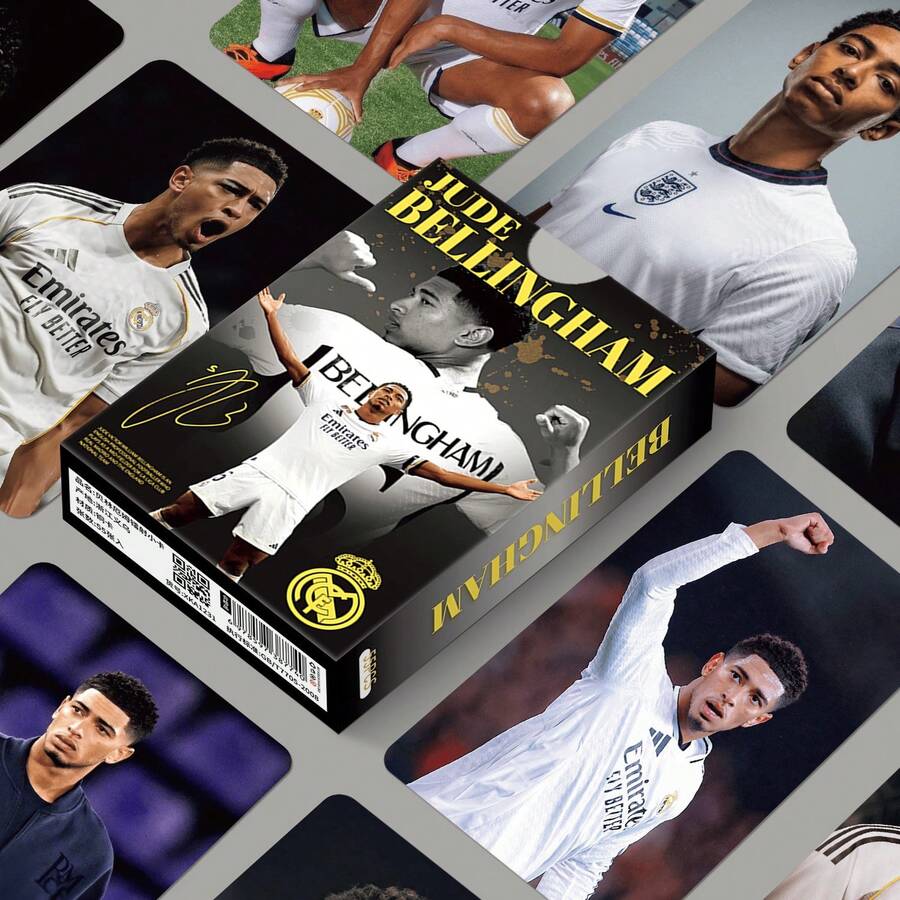 55Pcs FIFA Collectible Cards, Laminated Art Cardstock Material, High-Definition Football Star Collection Cards, Sports Style, Planner Storage Niche Peripheral Decoration Cards - Sports Trading Cards - View 1