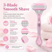3-Layer Women's Razor, Smooth Cutting, Suitable For Legs, Underarms And Bikini Area - Upgraded Version - View 4