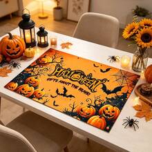 1pc Dish Drying Mat, Coffee Machine Mat, Halloween Theme Dish Drying Mat, Absorbent And Quick-Drying, Suitable For Dining Table And Kitchen, Creative Pumpkin And Bat Pattern, Atmospheric Tabletop Decor Mat, Holiday Item To Keep Countertop Clean, Multi-Purpose Drying Mat, Home Gift, Tabletop Decoration - XYLSD-982 - View 6