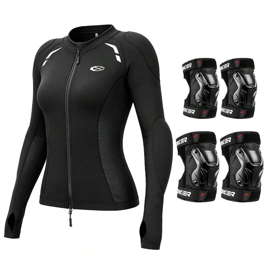 1pc Ladies' Motorcycle Armor Summer Protective Gear Knight's Chest And Back Protection Rider Elbow And Knee Protection Motorcycle Protective Accessories Essential Rider Gift XS-XL - A - View 1