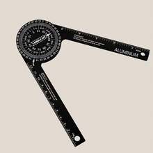 New 0-360° Precision Measuring Tool With Angle/Degree Scale, 360° Heavy-Duty Aluminum Alloy Protractor, Suitable For Woodworking, DIY Woodworking, Bevel Guide, And Angle Cutting Positioning Tool For Wood And Plastic Materials - A - View 6