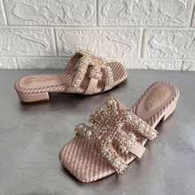 Women Heeled Sandals - Nude Pink - View 4