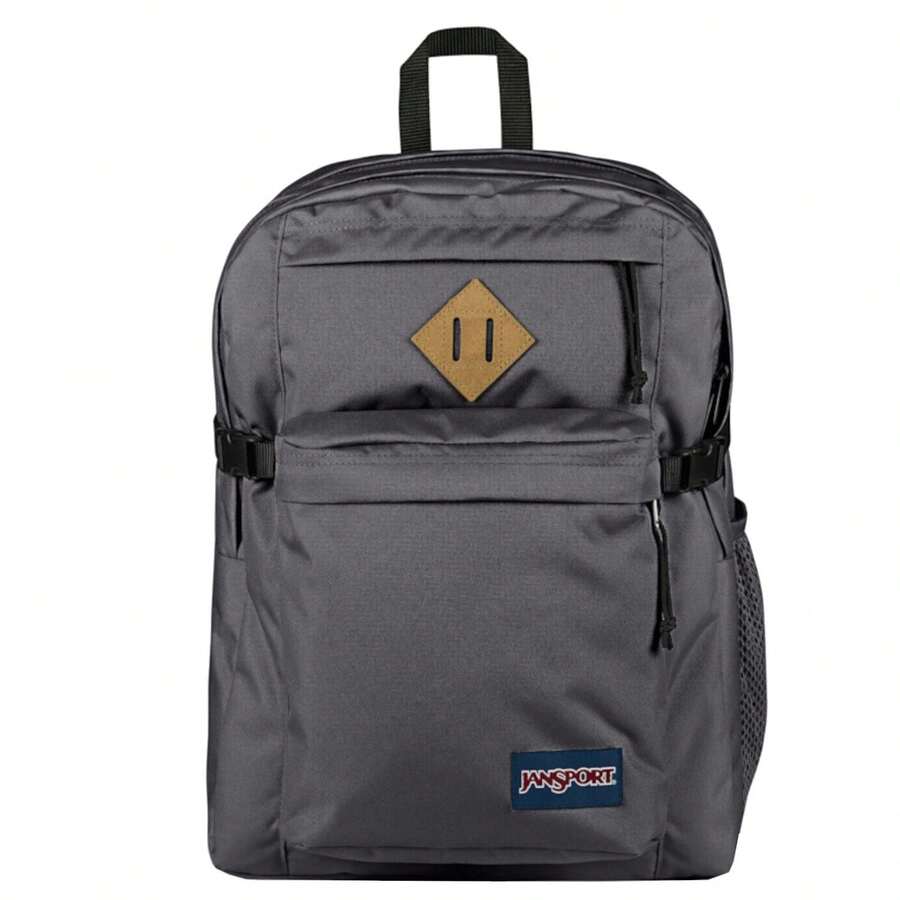 JanSport Main Campus Backpack - Grey Unisex Backpacks - Grey - View 1