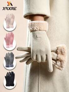 XAXRE Touchscreen Warm Gloves, Thick Windproof Cold-Resistant Warm Gloves, Unisex, Suitable For Driving/Work/Travel/Students/Daily Use - Multiple Styles - View 1