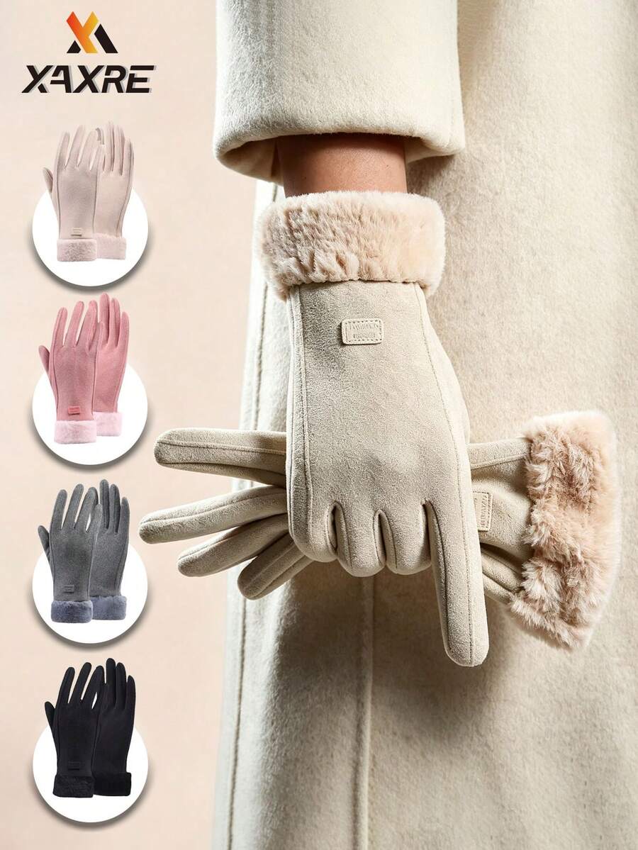 XAXRE Touchscreen Warm Gloves, Thick Windproof Cold-Resistant Warm Gloves, Unisex, Suitable For Driving/Work/Travel/Students/Daily Use - Multiple Styles - View 1