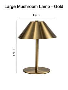 OBOVAY 1pc Portable Touch Control Desk Lamp, Cone-Shaped Metal Body With Lampshade, 3 Color Temperatures Adjustable, Brightness Adjustable, Unique Touch Operation, For Bedroom, Home And Office Decoration - Multicolor - View 12