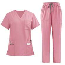 Men Scrub Sets - Pink - View 7