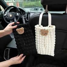 1pc Car Hanging Multi-Function Tissue Bag, Suitable For Front And Rear Seats, Can Be Used As A Tissue Box. - A - View 6