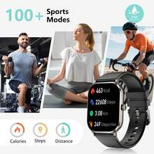 GAWSUG Smartwatch Nirkabel Ultra Tipis Terbaru untuk Wanita dan Pria, Jam Tangan Olahraga dan Kebugaran dengan Pelacak Detak Jantung untuk Android dan iOS - View 4