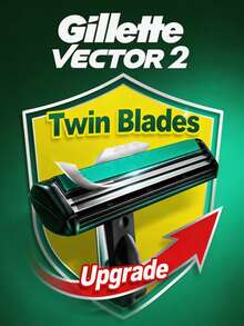 Gillette Vector Razor Blades For Men, Pack Of 16 Blades - Safety Razor - View 2