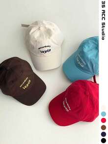 Soft Top Red Brand Plain Baseball Cap For Women, Makes Face Look Smaller, Couple Solid Color Hat, Spring/Summer Outdoor Deep Crown Large Head Circumference Wide Brim Sun Hat - Multicolor - View 2
