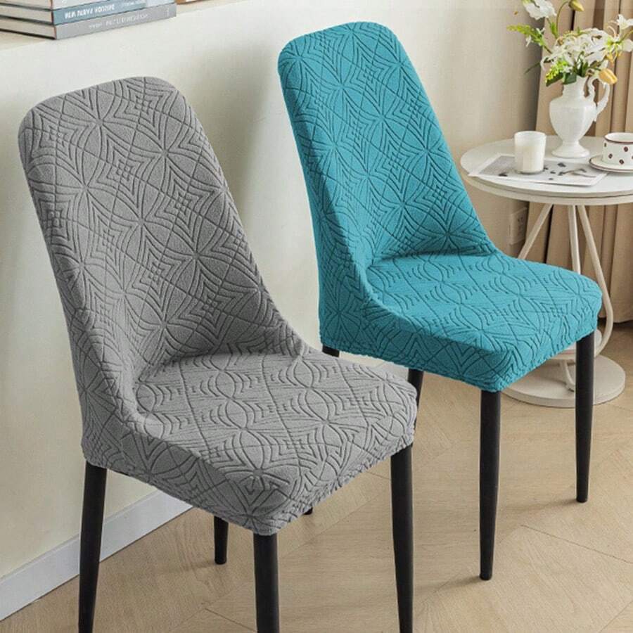 Modern Minimalist Style, Geometric Star Embossed Pattern, Anti‑Slip Dust‑Proof Protective Layer, All‑Season Universal Chair Slipcover Suitable For Home Kitchens, Dining Rooms,Parties,Weddings,Hotels, Cafes, Festivals And Various Celebration Occasions