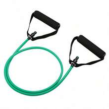1pc 5-Level Resistance Band With Handle, Suitable For Home Fitness, Pilates And Body Shaping - Multicolor - View 12
