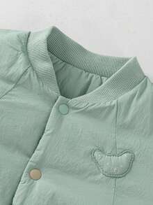 mini bala Unisex Infant Baby Girl Padded Jacket Thick Fluffy Soft Loose Going‑Out Coat For Autumn Winter - Earthy Green - View 6
