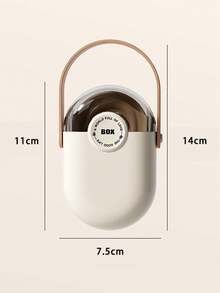 1pc Portable Travel Soap Box, Sealed Design For Easy Carrying, Transparent With Handle And Drainage Tray, Mini Soap Storage Box, Perfect For Travel And Outdoor Use - Multicolor - View 8