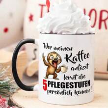 Funny Sloth Coffee Mug, "Who Dares Touch My Coffee, I'll Beat Him!" Slogan Cup, Humorous Gift For Coffee Lovers, Perfect For Juice, Milk, Coffee - Perfect Birthday And Holiday Gift For Family, Gift For Him, Funny Mug - Multicolor - View 15