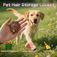 10pcs Pet Hair Memorial Keychain - Cute Paw Print Design, With Storage Space For Dog/Cat Hair, Pet Owner Keepsake, Unique Gift Idea - View 9