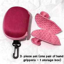3-Piece Grip Strength Trainer Set - Includes 2 Non-Slip Pads And Zipper Storage Bag, Cute Fitness Gift For Women, Suitable For Home Gym And Post-Workout Recovery - Multicolor - View 5