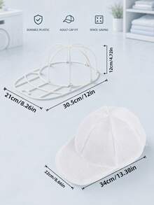 Reusable Hat Washing Cage With Anti-Deformation Hat Rack And Mesh Storage Bag - Durable Plastic Material, Suitable For All Adult Baseball Caps, Standalone Washing Machine Hat Cleaning Rack, Space-Saving Hat - Multicolor - View 3
