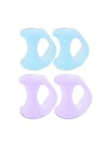 Gel Toe Separators, 2/4 Pack Durable Toe Spacers, Silicone Toe Spreading Pads, Unisex, Easy To Wear - Multicolor - View 7