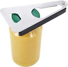 Multi‑Purpose Opener With Rubber Lip, Steel And Rubber Construction, Silver, 17 Cm Length, For Jars And Bottles - View 2
