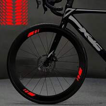 1 Set Of 16 Personalized Leisure And Sports Bicycle Wheel Stickers, Bicycle Decoration Stickers Suitable For Mountain Bikes, Road Bikes, And Student Bikes, Personalized Modified Wheel Stickers - Multicolor - View 1