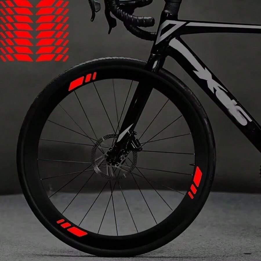1 Set Of 16 Personalized Leisure And Sports Bicycle Wheel Stickers, Bicycle Decoration Stickers Suitable For Mountain Bikes, Road Bikes, And Student Bikes, Personalized Modified Wheel Stickers - Multicolor - View 1