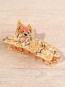 1pc Cute Dog Yorkie Golden Retriever French Bulldog Dachshund Labrador Hair Claw Clip, Cute Puppy Pattern Hair Accessory Party Gift Unique Hair Claw - Multicolor - View 9