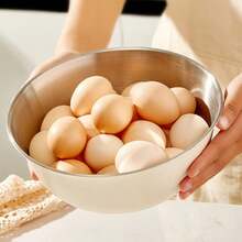 3 Pieces Stainless Steel Mixing Bowls, Large Capacity Fruit Salad Bowls, Kitchen Baking Egg Beating Mixing Bowls With Measurement Lines, Home Use Baking Mixing Dough Bowls, Kitchen Utensils - View 6