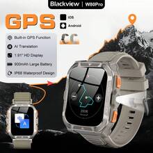 Blackview 男士智慧手錶,1.91 吋 TFT HD 螢幕,GPS、內建指南針、手電筒,藍牙通話功能,數百種運動模式,支援心率、血壓、血氧與睡眠監測,IP68 防水,禮品 - 查看 14