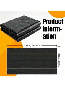 1pc Breathable Barrier Fabric, Heavy Duty Control Mat, Premium Garden Landscape Control Mat, Durable, Suitable For Garden, Patio, Flower Bed - 1pc Black - View 8