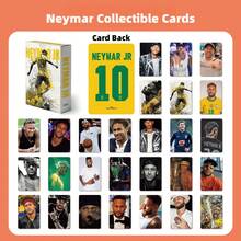 55Pcs FIFA Multi-Style Football Star Collectible Cards, Art Card Paper Material, High-Definition Portrait Collection Cards, Sports Style, Planner Storage Niche Peripheral Decoration Cards - Sports Trading Cards - View 10