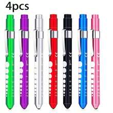 2pcs/3pcs Medical Pen Light, Reusable LED Medical Pen Flashlight With Pupil Distance Scale And Tape Measure, Suitable For Nursing Students, White Light/Warm Light Optional, Suitable For Nurses, Students, Doctors Daily Use, Pocket-Sized Aluminum Pen Light, Battery Powered (Battery Not Included), Birthday Gift, Graduation Gift - Multicolor - View 21