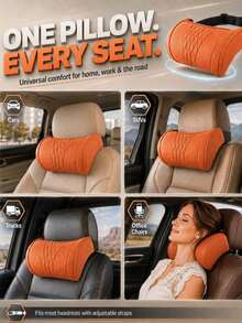 Universal Memory Foam Car Headrest Neck Pillow, Universal Memory Foam Car Headrest Neck Pillow, Car Neck Pillow, Ergonomic Support Car Neck Cushion, Suitable For Long Distance Travel - Regular Model - View 5