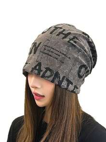 1pc New Personalized Letter Velvet Beanie Hat, Lightweight Summer, Outdoor Sports, Cool Men's Hat, Unisex Casual Spring/Autumn Cap - Multicolor - View 30