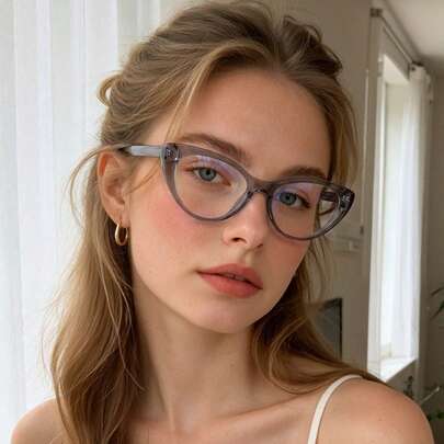 1pc Cat Eye Women's Street Style Fashion Glasses Casual Fashion Glasses Spring 2026