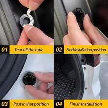 10pcs Car Door Anti-Collision Silicone Pad Shock Absorbing Gasket Anti-Shock Protection Sound Insulation Silent Cushioning Sticker Accessories - Protect Your Vehicle From Bumps And Scratches! - A - View 6