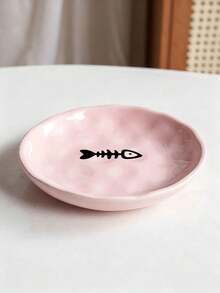 Non-Slip Ceramic Pet Bowl, Anti-Spill Cat Food Bowl Dog Water Dish, With Rubber Bottom - 500ml - View 5