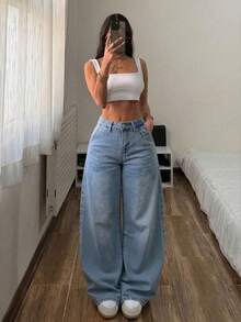 Women Jeans - Light Blue - View 3
