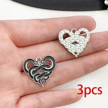 3/10pcs Halloween Gothic Enamel Charms Skull Moth Butterfly Snake Cross Poker Card Pendant For DIY Bracelet Necklace Jewelry Making Findings - Black - View 8