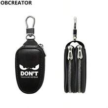 Personalized Creative"Don't Touch My Keybag"Increased Capacity Double-Layerplain Key Bag2D Printingdual Zippermultifunctionalkeystorage Bag,Men's Gift - Multicolor - View 8