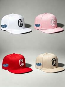 1 buah Topi Pria Gaya Gothic dengan Bordir Huruf C, Dapat Diatur, Gaya Hip-Hop, Cocok untuk Perjalanan, Aktivitas Luar Ruangan, Lari, Perlindungan Matahari, dan Mendaki. - beraneka warna - View 4